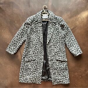 Pink Martini- Leopard Print Women's Coat- size large baddie